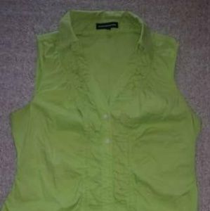 Express button down sleeveless top